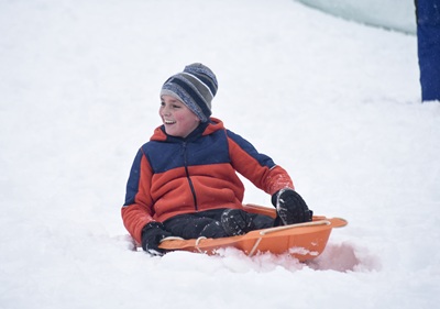 sledding sledding