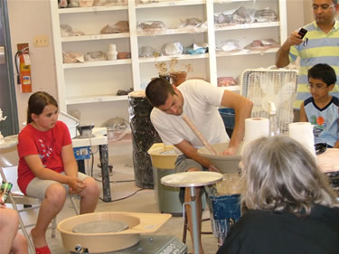 Pottery Instruction at the Creative Art Center