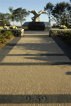 Photo of 911 walkway and memorial